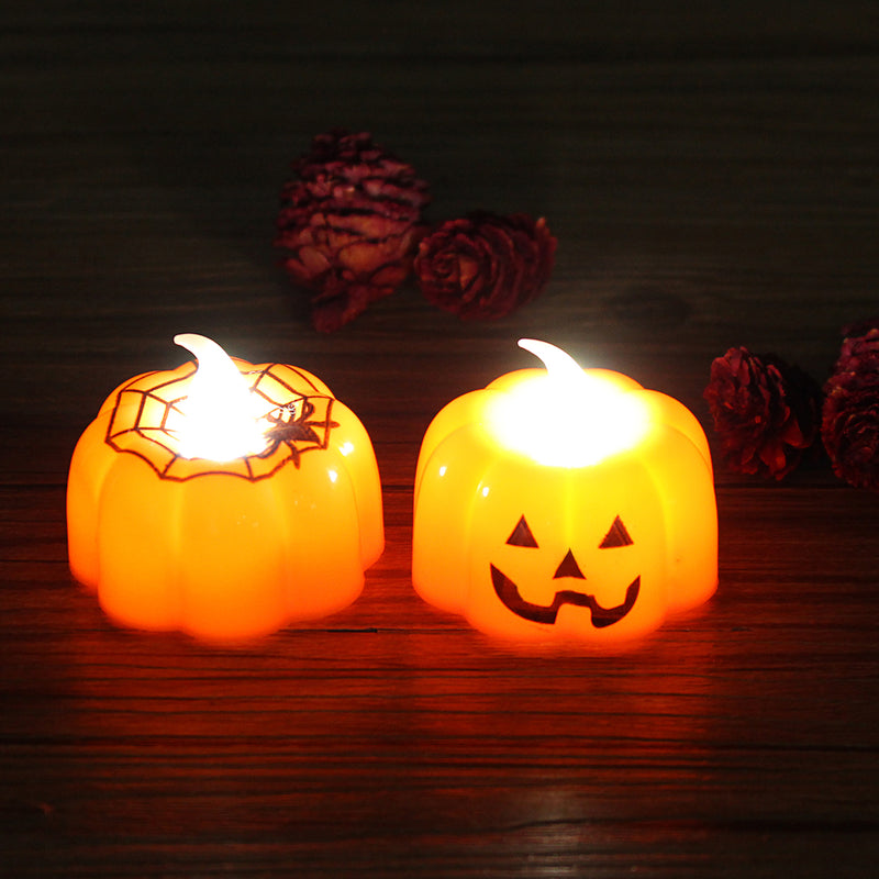 Halloween Light LED Pumpkin Lamp for Party Decoration Pumpkin Candy Sweet Holder Decorations