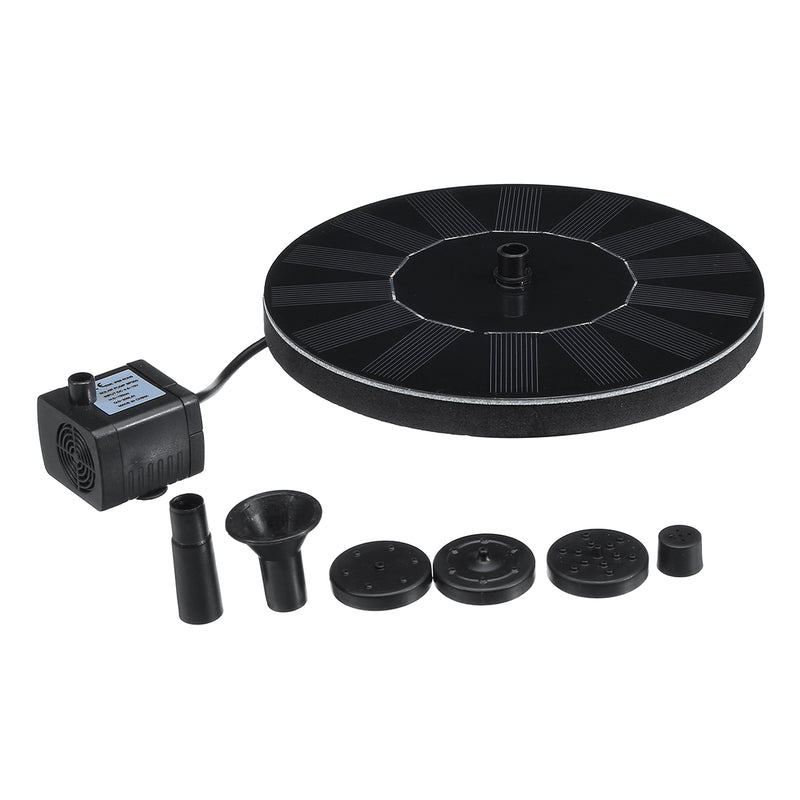 1.4W Solar Power Water Pump Floating Pool Pond Garden Fountain Bird Feeder