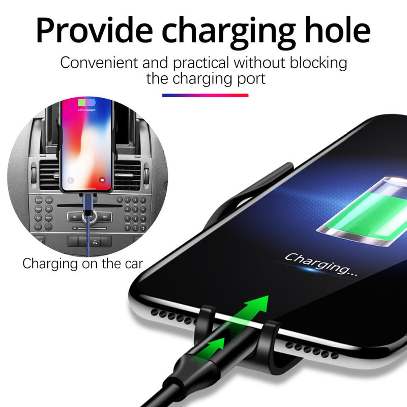 FONKEN Air Vent Gravity Linkage Automatic Lock Car Phone Holder For 4.7 Inch - 6.0 Inch Smart Phone