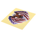 90x80mm Car Eagle USA United States Flag Vinyl Auto Window Bumper Sticker Decal