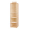 Minleaf Cotton Linen Hanging Closet Organizer Foldable Clothes Storage Bag