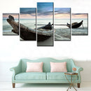 5Pcs Set Boat Modern Canvas Print Paintings Wall Art Pictures Home Decor Unframed