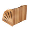 5 Layers Fan Shaped Wooden File Holder Bookshelf Desktop Organizer Storage Shelf A4 File Tray Books Holder Office School Home Supplies