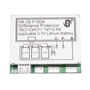 3S 11.1V High Current 100A 3.7V Lithium Battery Protection Board With Balance