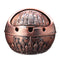 Vintage Round Alloy Ashtray Stand Windproof Lid Portable Home Decorations