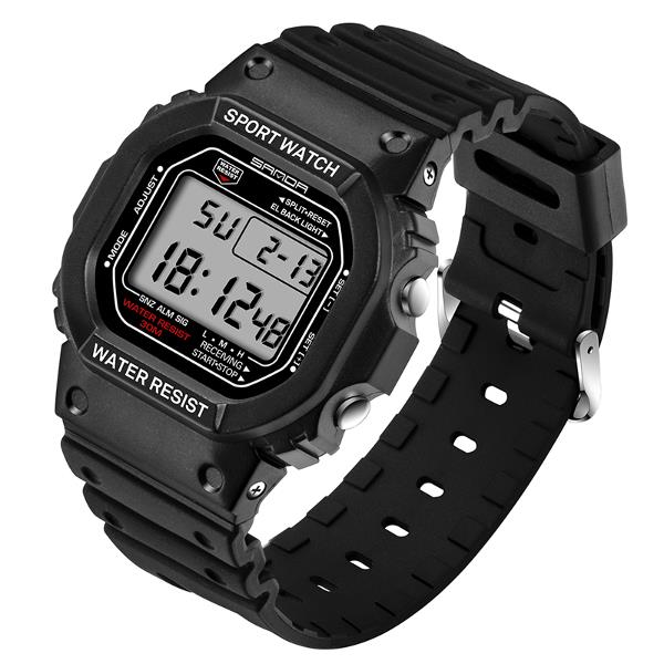 SANDA 329 Fashion LED Display Men Watch  Waterproof Sport Digital Watch