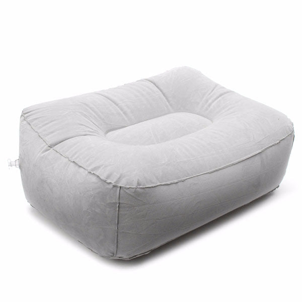 Inflatable Portable Chair Outdooors Plush Pneumatic Footrest Sofa Stool Cushion Home Decor