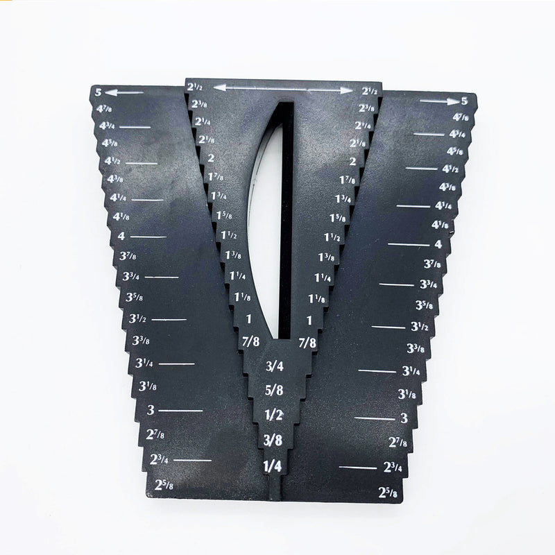 1/8"-5" Woodworking Scribe Mark Line Gauge Cross-out Ruler Carpenter Tools