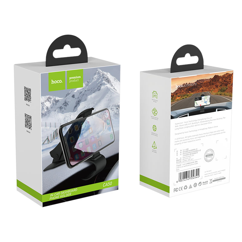 Hoco CA50 Car Dashboard Mount Phone Holder For GPS Smart Phone iPhone Samsung Huawei Xiaomi LG Oppo