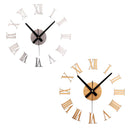 DIY Large Wall Clock Mirror Surface Sticker Modern Style Home Decoration Design