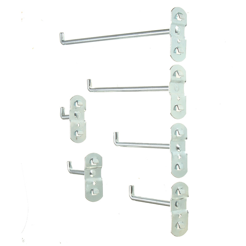 Strong Steel Slotted Storage Panel Pegboard Hook Assortment Hanger