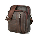 1.5L Men Genuine Leather Shoulder Bag Crossbody Messenger Handbag Phone Case Pouch Outdoor Travel