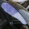 2Pcs Flexible PVC Car Rearview Mirror Rain Shield Guard Rainproof Eyebrow White Universal