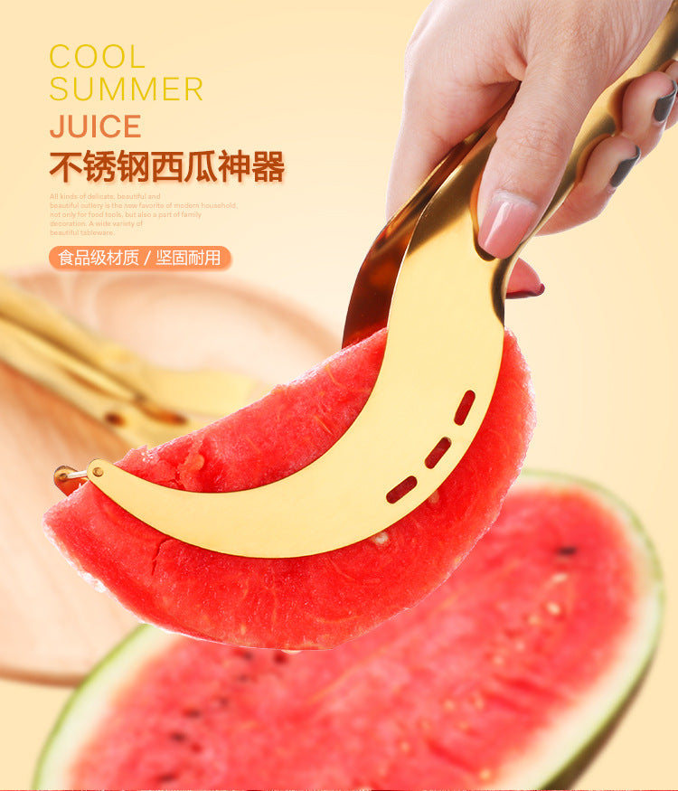 [Shaking sound explosion models] stainless steel watermelon cutting artifact high-grade watermelon splitter European and American wind watermelon clip Cutter