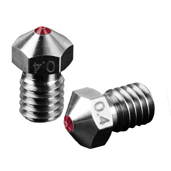 Dotbit 0.4mm V6 Ti Alloy Ruby Nozzle Compatible with PETG ABS PEI PEEK for 3D Printer
