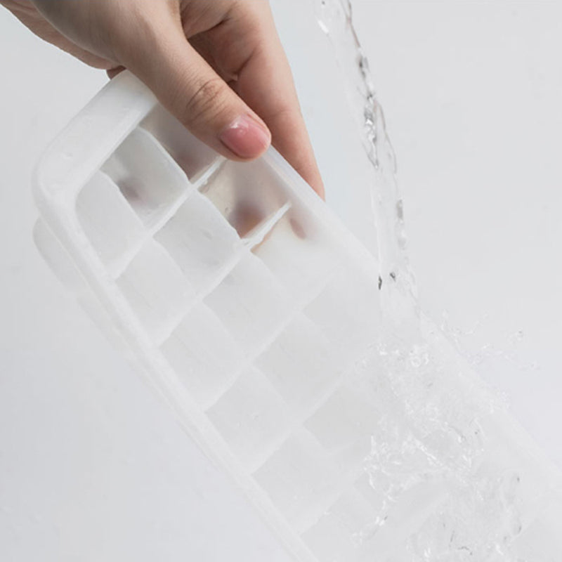 QUANGE LS010102 Home Kitchen Ice Cube Tray 24 Grid Icy Tray Rapid Demolding Large Capacity Small Ice Mold