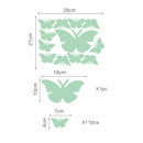 Honana DX-137 12PCS Fluorescent Glow Butterfly Wall Sticker
