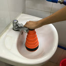 Bathrooom Kitchen Sink High Pressure Drain Sink Plunger Pipe Cleaner Air Power Dredging Tool