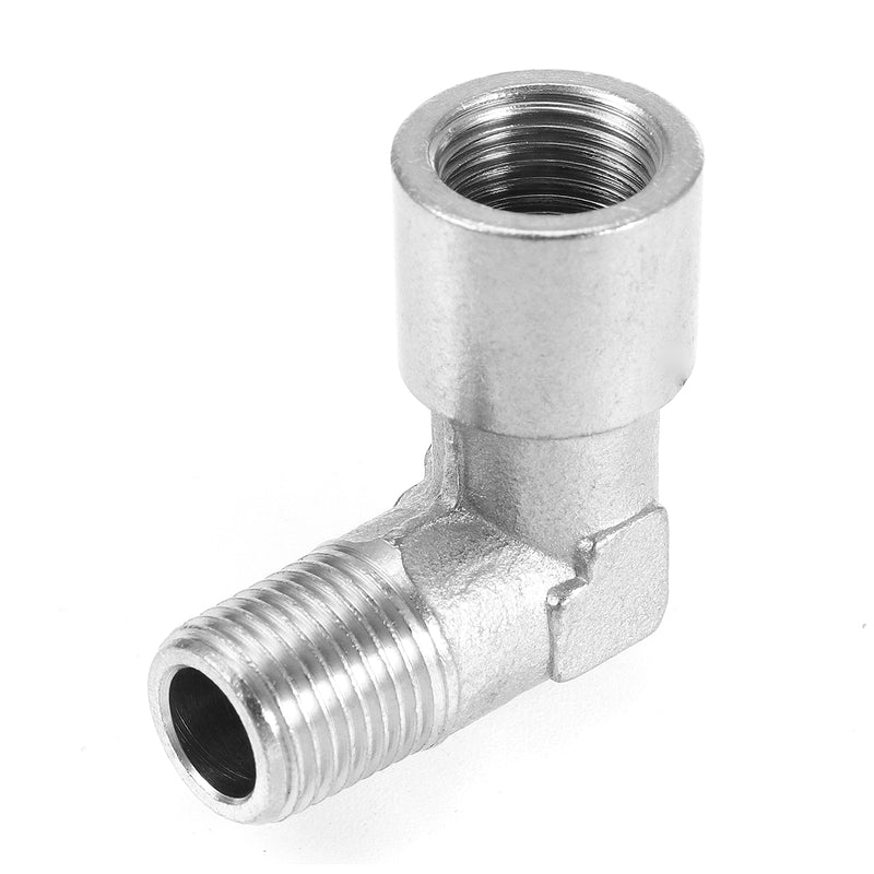 Stainless Steel 1/8 NPT Connector 90 Degree Elbow Air Fitting Replacement Accessories