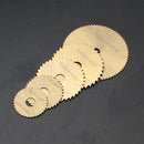 Drillpro SW-B2 6pcs HSS Circular Saw Blades Set Titanium Coated Saw Blade for Rotary Tools