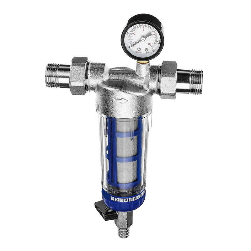 1'' To 1/2'' Pre-filter Central Whole House Large Flow Filter Household Water Purifier