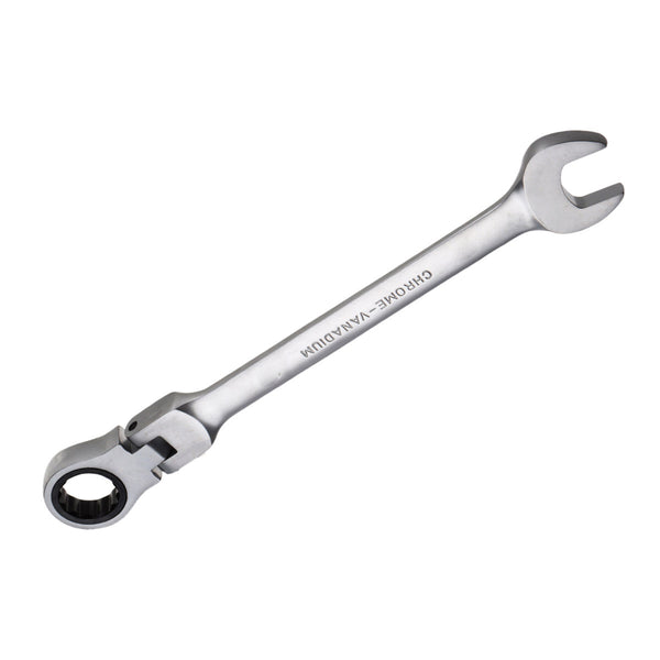 24 mm CR-V Steel Flexible Head Ratchet Wrench Metric Spanner Open End & Ring Wrenches Tool