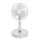 USB Chargable Portable Foldable Telescopic Fan Multi-Function Desktop Air Cooler Adjustable Travel Gadget Air Cooling Fan Gift