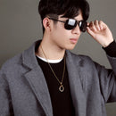 Creative Christian Eternal Life Pendant Cross Men's Titanium Steel Necklace Gift