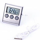 Digital Refrigerator Freezer Thermometer Alarm High Low Temperature Lcd Display