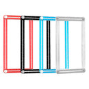 Drillpro Muiti-color Aluminum Template Ruler Multifunction Four Square Folding Ruler