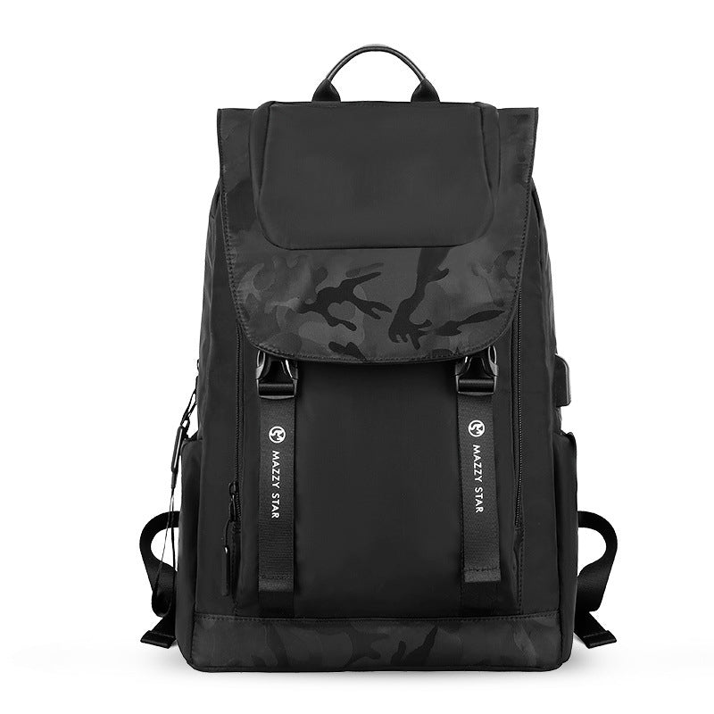 Mazzy Star MS_6812 Laptop Backpack Waterproof USB Charging Business Bag Unisex Black Travel Backpack for 15.6 inch Laptops
