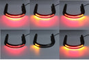 Cafe Racer Frame Hoop Tracker End Flat Seat Loop With LED Turn Brake Light