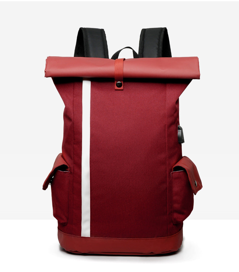 Laptop Bag Multifunction Backpack with USB Charging Port School-Bag Travel-Bag Nylon Water Resistant Casual Daypack