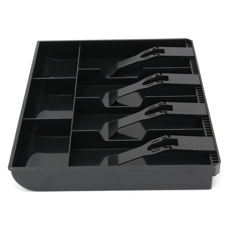 Cash Coin Holder Register Replacement Money Drawer Storage Box With 4 Bill 3 Coin Trays