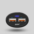Yopin 2.4A Dual USB Blue LED Indicator Fast Charging USB Car Charger For iPhone 11 Pro Huawei P30 Pro Mate 30 Xiaomi 9 Pro S10+