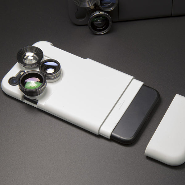 Multifunction Fish-Eye Double-Distance Wide-Angle Micro-Distance Camera Len for iPhone 8