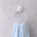 Towel Ring Holder Kitchen Suction-Cup Roll Paper Storage Organizer Rack Hanger