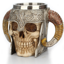 Creativity 3D Stainless Steel Skull Cup Novelty Skull Head Mug Claw Coffee Drinking Cup for Office