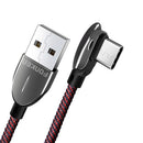 Fonken 3A 90 Type C Fast Charging Data Cable For Huawei P30 Pro Mate 30 Xiaomi Mi9 9Pro Oneplus 6T 7 Pro