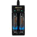 Alonefire MC2  Battery Charger 2 Slot Universal Smart Chargering for Rechargeable Batteries Li-ion 18650 26650 14500