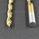 Drillpro 8Pcs 3-10mm Titanium Plating Brad Point Drill Bits Set Wood Twist Drill Bits Woodworking