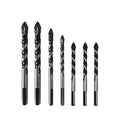 7Pcs Triangle Drill Bit Woodworking Wood Plastic Metal Cutting Hole Saw Cutter