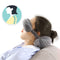 2 In 1 Portable Cotton Neck Pillow Head Cushion Eye Mask Travel Airplane Sleep Rest