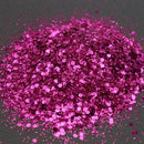 Super Shining Mixed Glitter Powder Sequins Nail Decoration Dust Rose Red Mermaid Effect Manicure Orn