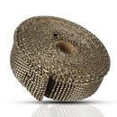 4.5m x 25mm Titanium Header Exhaust Heat Wrap Tape Protection with Stainless Steel Zip Ties