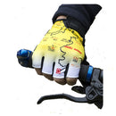 Mountain Cycling Gloves  Half Finger Bike Motocross Sports Bicycle Map Print Motorcycle Mitten