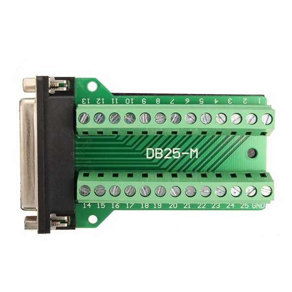 DB25 25-pin Female Adapter RS-232 Serial Port Interface Breakout Board Connector