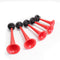 5pcs 178DB 12V Compressor Air Horn Kit Red Trumpets Dukes Car Truck