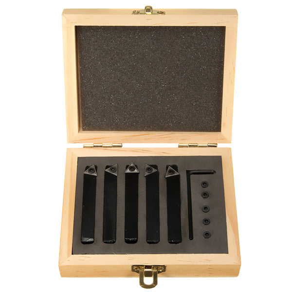 5pcs 5/16 Inch Shank TCMT0902 Lathe Indexable Carbide Inserts and Turning Tool Holders