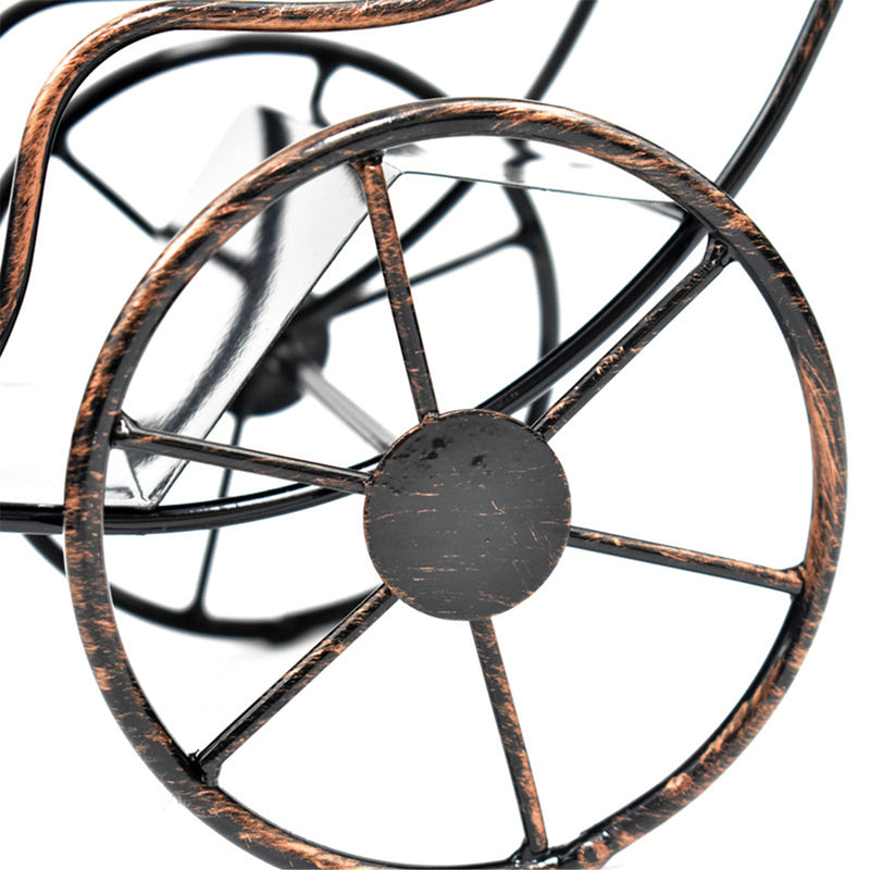 Whiskey Bottle Rack Holder Retro Stainless Steel Iron Creative Ornaments Home Room Decorations